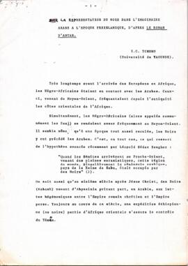 Sur la représentation du Noir dans l’imaginaire arabe à l’époque préislamique d’après le Roman d’Antar