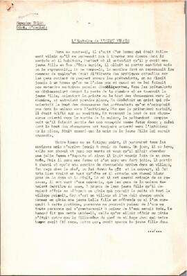 L’histoire de l’homme vilain