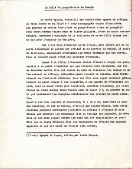 La fille du propriétaire de bœufs