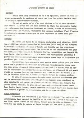 L’Épopée bambara de Ségou