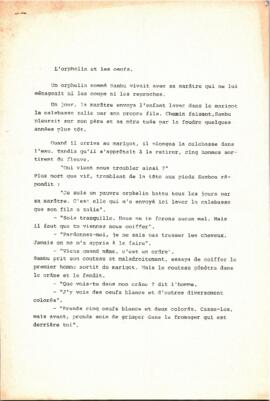 L'orphelin et les oeufs