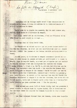 LA FÊTE DU MBAYID (SAFI)