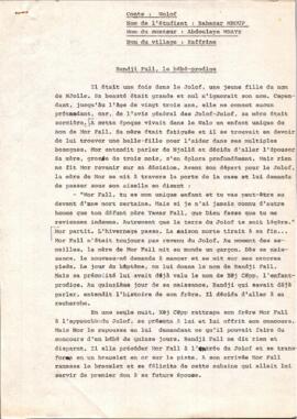 Bandji Fall, le bébé-prodige