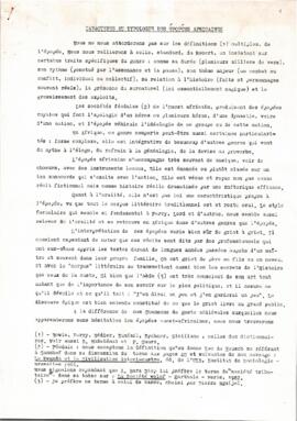 Caractères et typologie des épopées africaines