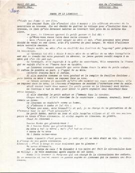 Samba et le lionceau