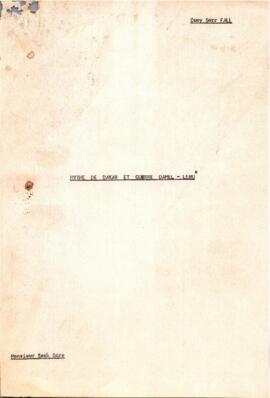 Mythe de Dakar et guerre Damel-Lebu