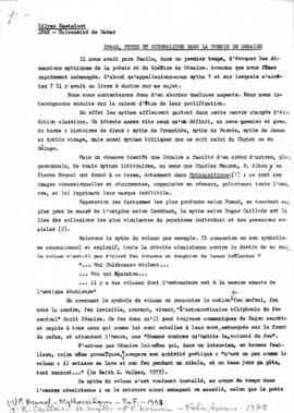 Image, mythe et surréalisme dans la poésie de Césaire